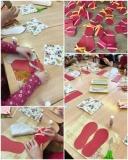 Аппликация "Летняя обувь"