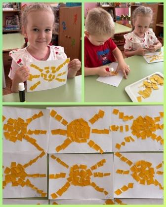 Аппликация "Солнышко лучистое"