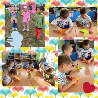 Ветряная вертушка из цветной бумаги